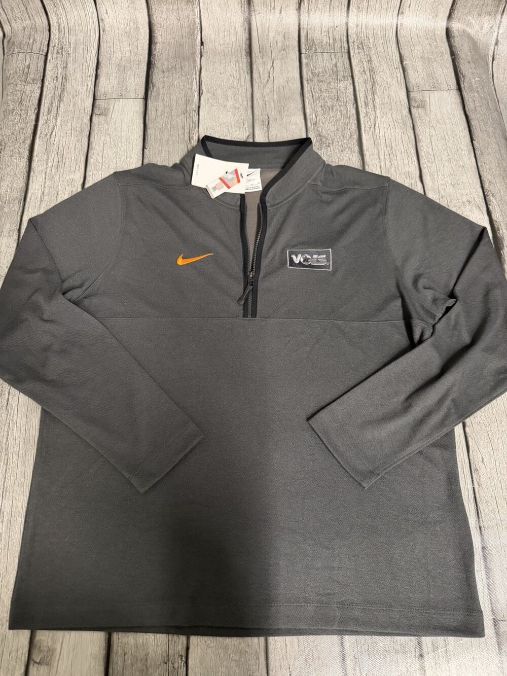 Men's Nike Smokey Grey Tennessee Volunteers Victory Dri-FIT Half-Zip Pullover XL